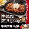 吉野屋、販売総数100万食突破の「牛焼肉定食」本日から復活販売