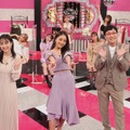 前列左から）佐久間みなみ（フジテレビアナウンサー）、みちょぱ、山里亮太（南海キャンディーズ）、後列左から）華、鈴木ユリア、のんち、古谷未寿城、みりちゃむ、みゆみゆ（C）フジテレビ