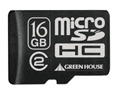 グリーンハウス、JIS防水設計でSDスピードClass2に対応する16GBのmicroSDHCカード 画像
