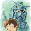 A.アムロ・RX-78-02 イラストシート　『機動戦士ガンダム ククルス・ドアンの島』全国公開中 配給：松竹ODS事業室 (c)創通・サンライズ