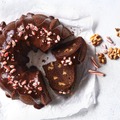 くるみとチョコレートのペパーミントケーキ
