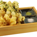 菜の花入り野菜の天ぷら盛り合わせ