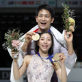 三浦璃来選手と木原龍一選手(Photo by Matthew Stockman - International Skating Union/International Skating Union via Getty Images)