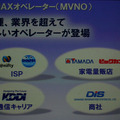 6社が最初のMVNOとして名乗りをあげた。今後も増やしていく予定だが、エンドユーザー向けだけでなくデジタルサイネージや企業のソリューションとしての期待もかかる