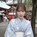 浴衣姿の雪平莉左（インスタグラムから＝事務所に掲載許可をいただいています）