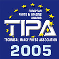 　欧州12カ国の主要カメラ・ビデオ専門誌31誌の編集者で構成される団体「TIPA」は、カメラ・映像関連製品の各部門賞「TIPA European Photo ＆ Imaging Awards 2005」を発表した。