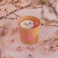 苺のショコララテ ～桜マシュマロフロート～