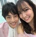 白間美瑠、『私たち結婚しました』で永田崇人と夫婦に　ウェディングドレス姿も披露