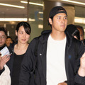 大谷翔平と真美子夫人（Photo by Stringer/Getty Images）