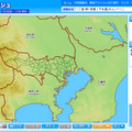 インターネット版東京アメッシュ。降雨強度を8段階で色分けして掲載