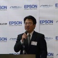 セイコーエプソン映像機器事業部副事業部長の森山佳行氏