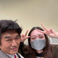 高橋克典と髙石あかり（写真は高橋克典の公式ブログから）
