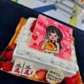 『熱闘！Mリーグ』特製バースデーケーキ（写真は須田亜香里の公式インスタグラムから）※所属事務所に掲載許諾をもらってます