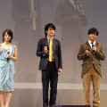 会場に登場した堀北真希さん、松山ケンイチさん、劇団ひとりさん