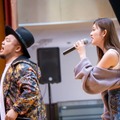 ゆうちゃみとHIPPYが登場した千葉・松戸市立松戸高等学校のサプライズイベント