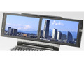 世界初！　2つの液晶が開く10.1V型液晶ノートPC 画像