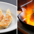 左：ヴィーガン　焼き餃子　380円(税込418円)　右：ヴィーガン　燃えるネギ餃子　690円(税込759円)
