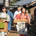 『あんぱん』朝田家の三女・朝田メイコ役を演じる原菜乃華　（C）NHK
