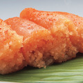 「天然だし明太子(上・切り子)」1,296円(100gあたり)
