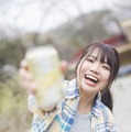 キャンプ女子・たにりかの“たわわ”際立つ乾杯ショット！ 入浴姿やほろ酔い姿も 画像
