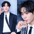濡れ髪×スーツの破壊力…“186cmの圧倒的比率”チュ・ヨンウ、ベテラン陣に並ぶ存在感【独自写真】 画像