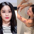 肩から腕にかけてタトゥーがびっしり!?離婚から半年…“バツイチ”K-POPアイドルに驚きの声【PHOTO】 画像
