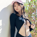 “19歳”人気グラエンサー・ちーまき、水着紐ほどいて豊満な美バストをチラ見せ 画像