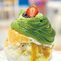 「抹茶ときなこ～柚子とみかんのシロップを添えて～」イートイン 1,870円(1杯)