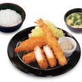 海鮮盛合せ定食（イカ・サーモンフライ・海老）　1,190円