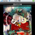 iphone用アプリ「pixiv時計×powered by bijin-tokei」