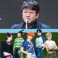 “BTSの父”パン議長、ダイエット成功でアイドル顔負けのビジュアル？新J-POPグループと記念SHOT【PHOTO】 画像