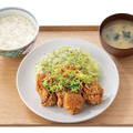 ピリ辛青ねぎから揚げ定食　854円