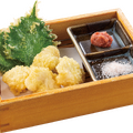 国産 天然鱧と大葉の天ぷら 梅わさび