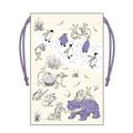 北海道×鳥獣戯画 巾着　1,100円