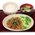 ニンニクの芽牛カルビ焼肉定食　(肉並盛・ごはん並盛) 980円