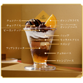 オランジュショコラナッツパフェ　盛り合わせ内容