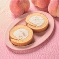 山梨県産白桃のふんわりロール（税込194円）
