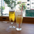 アサヒ生ビール（通称マルエフ）とジンレモンサワー
