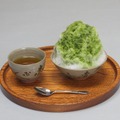 赤福氷とほうじ茶