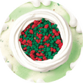 チョコプレートを外すと…パチパチハジける2色のポップロックキャンディ！