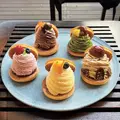 モンブランどら焼き各種(和栗・あまおう・抹茶・柚子・チョコレート)　各891円(1個)
