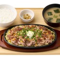 【お肉2倍】牛バターちゃんぽん焼定食　1,550円