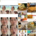 人物（筆者・左）とラーメン（右）で自動検出しているところ
