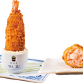 そびえ立つ、海老フライカツ ほんのりチーズのタルタルソース（税込495円）