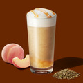 スタバ、ふんわりムースの「白桃とほうじ茶」ティーフラペチーノを発売！ティー&カフェ店舗限定で9月3日登場 画像