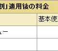 「タイプシンプル学割」適用後の料金