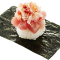『みなみ鮪中とろぶつ＆蟹包み』一貫230円（税込）～