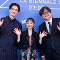 細田守監督・芦田愛・菜岡田将生がヴェネチアに到着！「アニメーション映画の可能性は無限大」 画像
