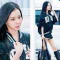 短すぎない？aespa・ウィンター、インナーチラ見えのショートパンツ姿で空港に登場！【独自写真】 画像