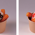 ＜チュロパフェ　チョコ／いちご　CHURRO PARFAIT Chocolate/Strawberry＞￥500